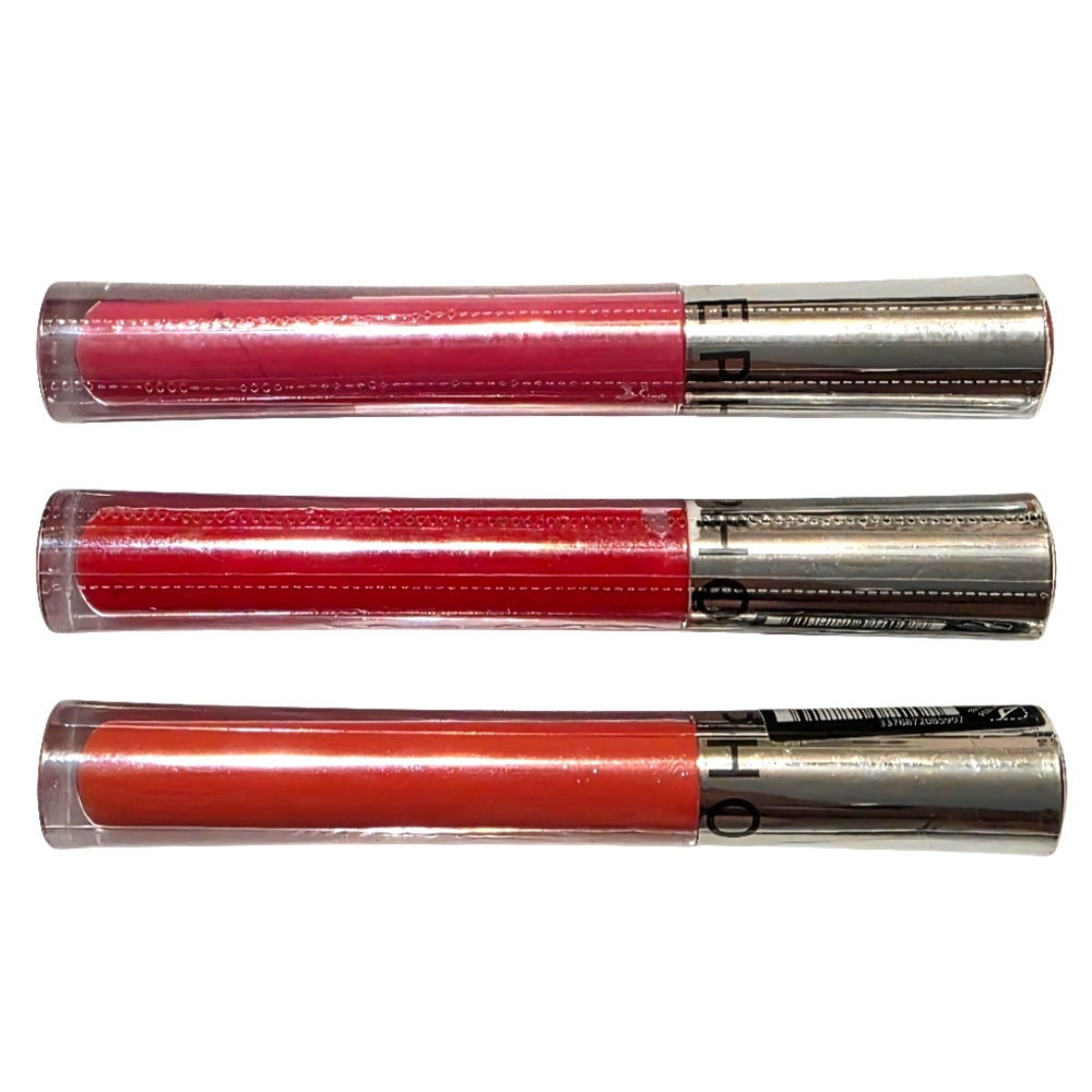 Sephora Lip Gloss Set - Pink Dahlia, Cougar Red, Fresh Mango Ultra Shine Lip Gel